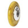Reflection Beads Sterling Silver Yellow Maganasite Stone Bead