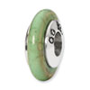 Reflection Beads Sterling Silver Green Maganasite Stone Bead