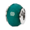 Reflection Beads Sterling Silver Teal Quartz Stone Bead