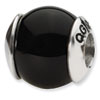 Reflection Beads Sterling Silver Black Sardonyx Stone Bead