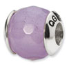 Reflection Beads Sterling Silver Lavender Quartz Stone Bead