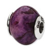Reflection Beads Sterling Silver Purple Magnasite Stone Bead