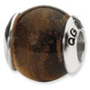 Reflection Beads Sterling Silver Tiger's Eye Stone Bead