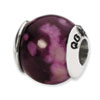 Reflection Beads Sterling Silver Purple Magnasite Stone Bead