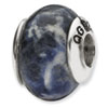 Reflection Beads Sterling Silver Sodalite Stone Bead