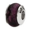 Reflection Beads Sterling Silver Purple Magnasite Stone Bead