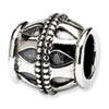 Reflection Beads Sterling Silver Barrel Bead