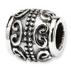Reflection Beads Sterling Silver Scroll Bali Bead
