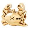 Reflection Beads Sterling Silver and Gold-plated Crab Bead