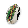 Reflection Beads Sterling Silver Enameled Hot Dog Bead