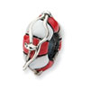 Reflection Beads Sterling Silver Enameled Life Preserver Bead