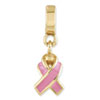 Reflection Beads Sterling Silver and Gold-plated Enameled Awareness Dangle Bead