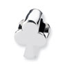 Reflection Beads Sterling Silver Club Shape Bead