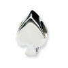Reflection Beads Sterling Silver Spade Shape Bead