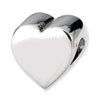 Reflection Beads Sterling Silver Heart Shape Bead