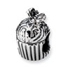 Reflection Beads Sterling Silver Cupcake with Butterfly Bead
