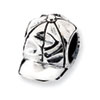 Reflection Beads Sterling Silver Baseball Cap Bead