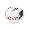 Reflection Beads Sterling Silver Love Heart Bead