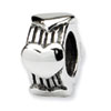 Reflection Beads Sterling Silver Heart Bead