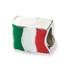Reflection Beads Sterling Silver Italy Flag Bead