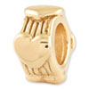 Reflection Beads Sterling Silver and Gold-plated Heart Bead