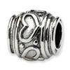 Reflection Beads Sterling Silver Heart Bead