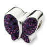 Reflection Beads Sterling Silver Purple Swarovski Elements Butterfly Bead