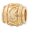 Reflection Beads Sterling Silver and Gold-plated Heart Bead