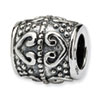 Reflection Beads Sterling Silver Heart Bead