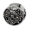 Reflection Beads Sterling Silver Marcasite Butterfly Bead