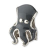 Reflection Beads Sterling Silver Enameled Octopus Bead