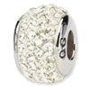 Reflection Beads Sterling Silver  Cream Full Swarovski Elements Bead