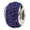 Reflection Beads Sterling Silver  Purple/Violet Full Swarovski Elements Bead