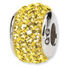 Reflection Beads Sterling Silver  Gold Full Swarovski Elements Bead