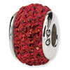 Reflection Beads Sterling Silver  Scarlet Full Swarovski Elements Bead