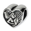 Reflection Beads Sterling Silver Angel Heart Bead