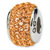 Reflection Beads Sterling Silver  Old Gold Full Swarovski Elements Bead
