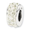 Reflection Beads Sterling Silver  Cream Double Row Swarovski Elements Bead