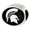 Michigan State University Sterling Silver Collegiate Bead