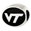 Virginia Tech Sterling Silver Collegiate Bead