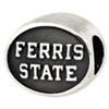 Ferris State University Sterling Silver Collegiate Bead