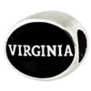 University of Virginia Sterling Silver Collegiate Bead