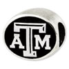 Texas A & M University Sterling Silver Collegiate Bead