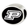 Purdue University Sterling Silver Collegiate Bead