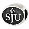 St. Joseph's University Sterling Silver Collegiate Bead