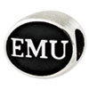 Eastern Michigan University Sterling Silver Collegiate Bead