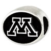 University of Minnesota Sterling Silver Collegiate Bead