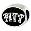 University of Pittsburgh Sterling Silver Collegiate Bead