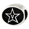 Vanderbilt University Sterling Silver Collegiate Bead