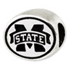 Mississippi State University Sterling Silver Collegiate Bead